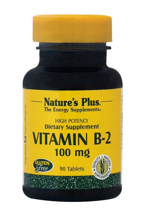 NATURES PLUS Vitamin B2 (Ριβοφλαβίνη) 100 mg 90tabs