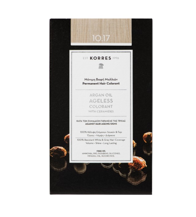 Korres Argan Oil Ageless Colorant 10.17 Ξανθό Πλατίνας Μπέζ 50ml