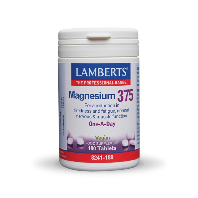 Lamberts Magnesium 375 180tabs