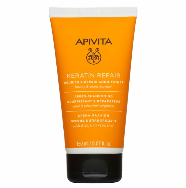 APIVITA Keratin Repair Condiotioner, Κρέμα Θρέψης & Επανόρθωσης για Ξηρά-Ταλαιπωρημένα Μαλλιά, 150ML