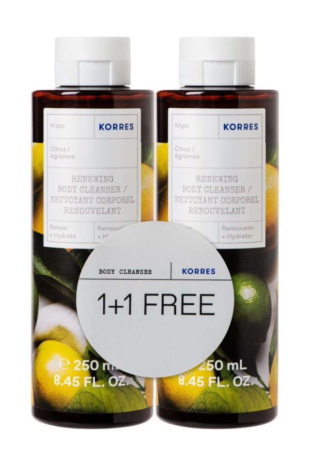 Korres Promo Αφρόλουτρο Κίτρο 250ml 1+1ΔΩΡΟ