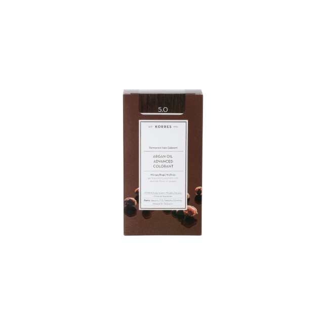 KORRES ARGAN OIL ADVANCED COLORANT 5.0 ΚΑΣΤΑΝΟ ΑΝΟΙΧΤΟ ΦΥΣΙΚΟ 50ML
